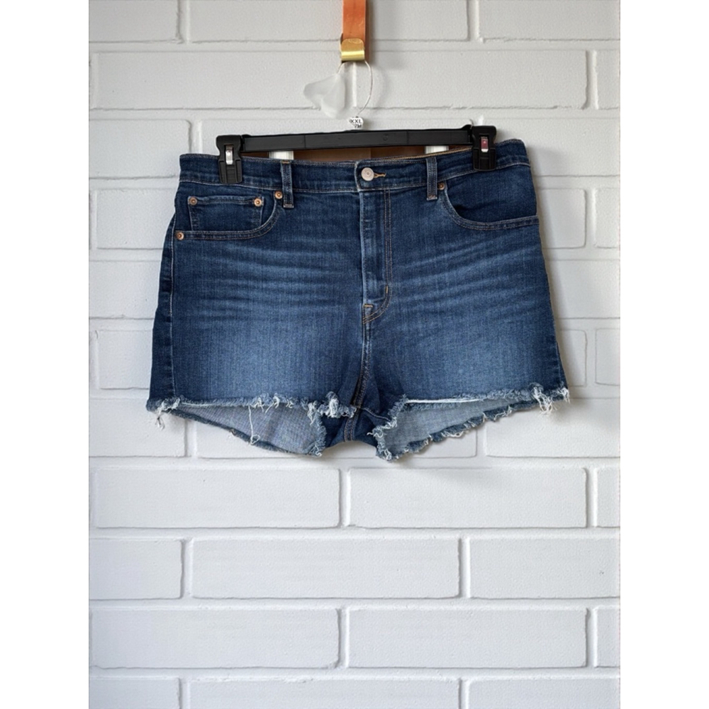 Levi's Women's Size 33 501 Original Fit High Rise Cut Off Denim Shorts Americana